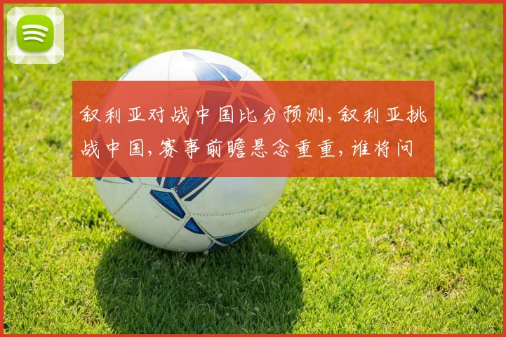 叙利亚对战中国比分预测,叙利亚挑战中国,赛事前瞻悬念重重,谁将问鼎